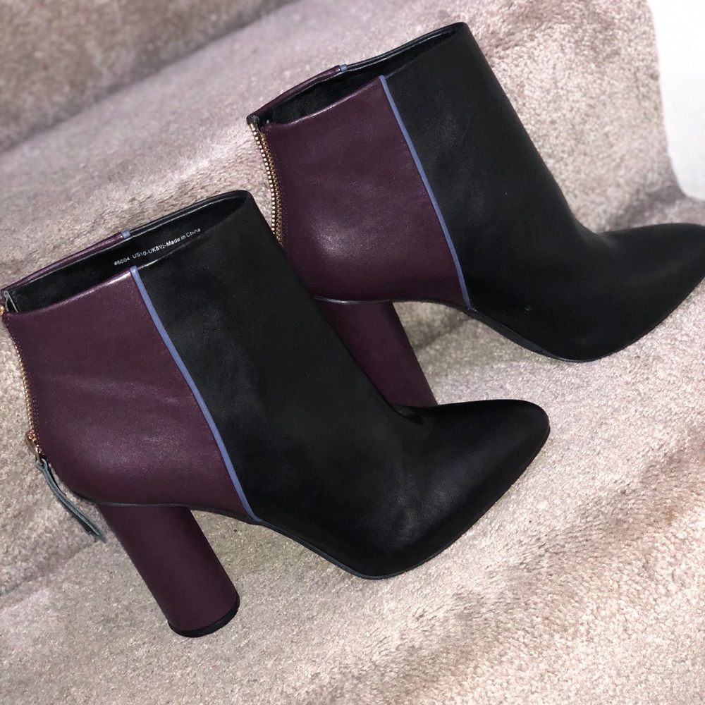 Cabi Bisset Color-Block Ankle Boots